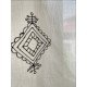 Embroidered Diamond Motif Curtain