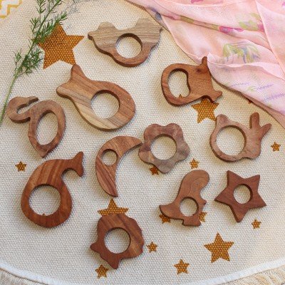 Bunny Neem Wood Teether Bunny Neem Wood Teether