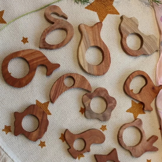 Neem Wood Best Wooden Teething Toys Ice Cream Neem Wood Teether