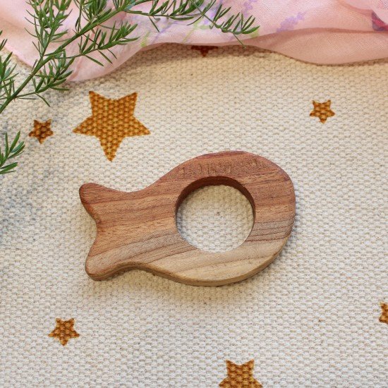 Fish Neem Wood Teether Fish Neem Wood Teether