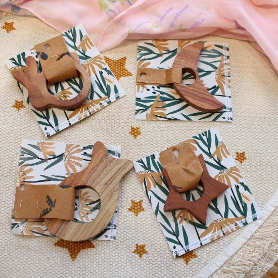 Fish Neem Wood Teether Fish Neem Wood Teether