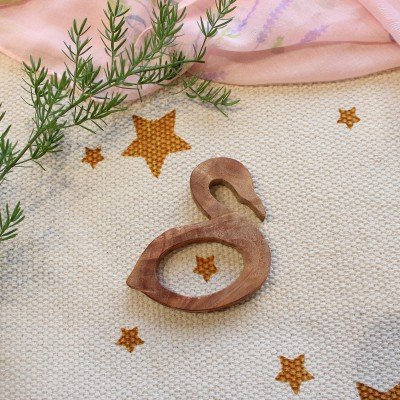 Swan Neem Wood Teether Swan Neem Wood Teether