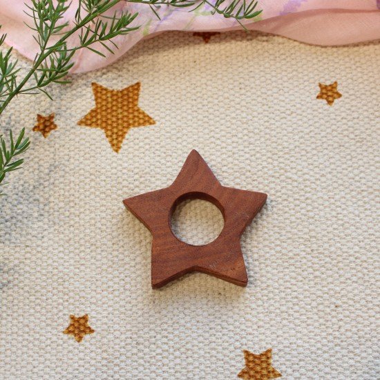 Star Neem Wood Teether Star Neem Wood Teether