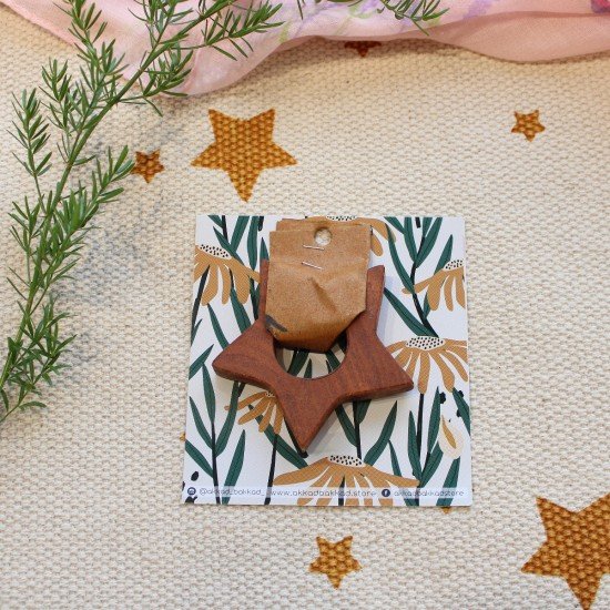 Star Neem Wood Teether Star Neem Wood Teether