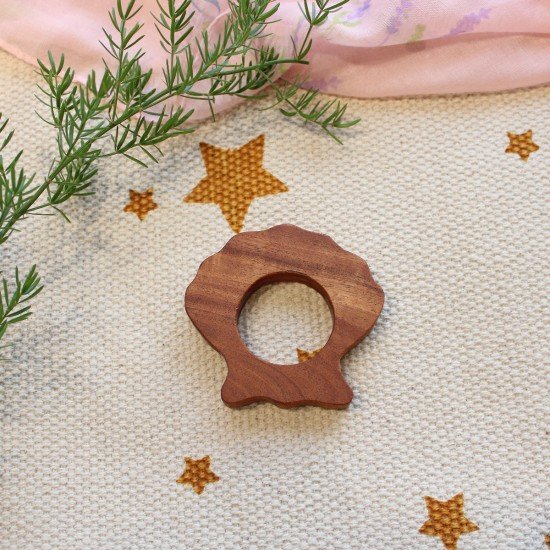 Shell Neem Wood Teether Shell Neem Wood Teether