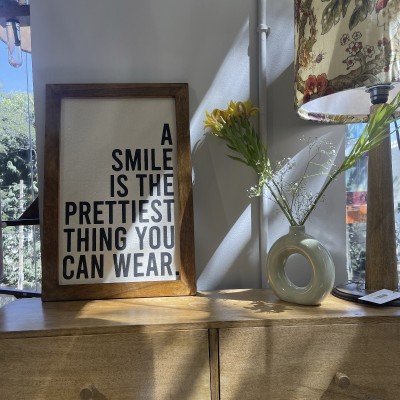 Smile is the Prettiest Wall Frame Smile is the Prettiest Wall Frame