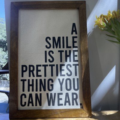 Smile is the Prettiest Wall Frame Smile is the Prettiest Wall Frame