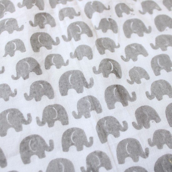 Elephant printed bib