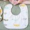 Fishes Block printed bib