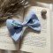 Blue Hand Embroidery Rose Hair Clip 