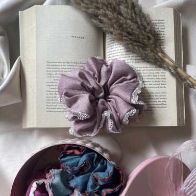 Lilac Lace Scrunchie Lilac Lace Scrunchie