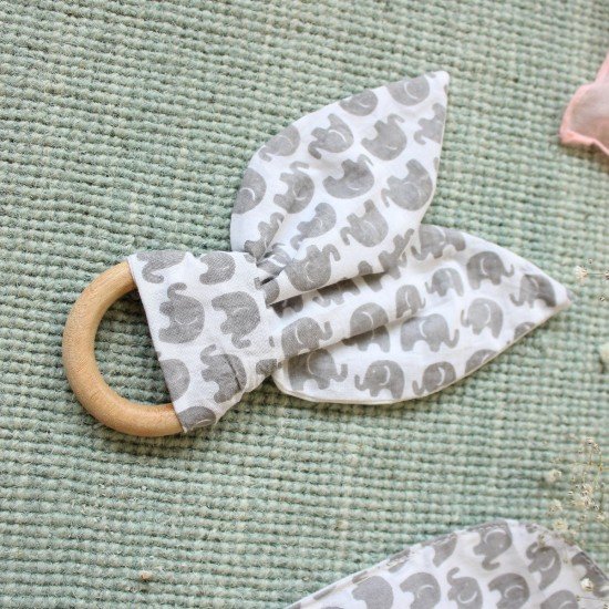 Elephant Printed Teether