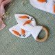 Carrot Hand Embroidery Teether