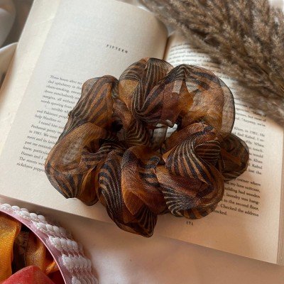 Sunrise Diamond Organza Scrunchie Sunrise Diamond Organza Scrunchie