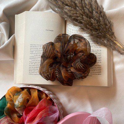 Sunrise Diamond Organza Scrunchie Sunrise Diamond Organza Scrunchie