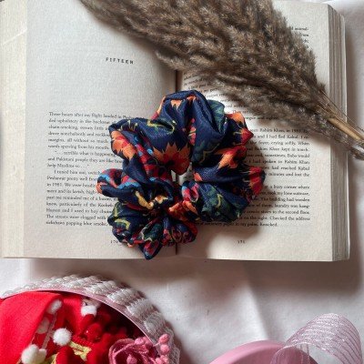 Sunflower Satin Scrunchie Sunflower Satin Scrunchie