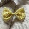 Lemon Flower petal Bow