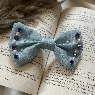 Blue Bijoy Hair Clip  Blue Bijoy Hair Clip