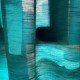Teal Blue Art silk Curtain Teal Blue Art silk Curtain