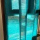 Teal Blue Art silk Curtain