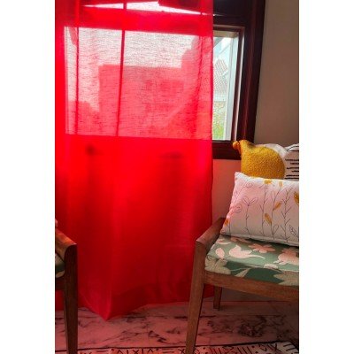 Rose Red Art silk Curtain Rose Red Art silk Curtain