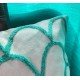 Arch Sea Blue Embroidered Cushion Arch Sea Blue Embroidered Cushion