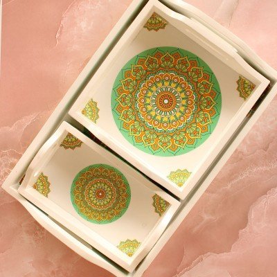 Green Mandala Tray