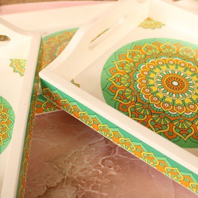 Green Mandala Tray