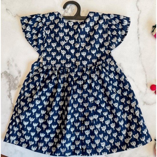 Lotus Indigo Cotton Printed Dress Lotus Indigo Cotton Printed Dress