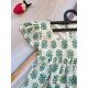 Dahlia Green Cotton Printed Dress