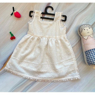 Milk Cotton Embroidered Dress Milk Cotton Embroidered Dress