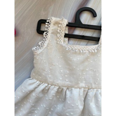 Milk Cotton Embroidered Dress Milk Cotton Embroidered Dress
