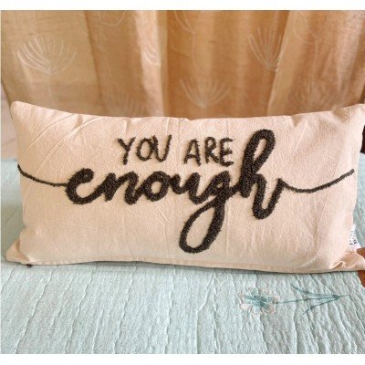 You Are Enough Embroidered Cushion You Are Enough Embroidered Cushion