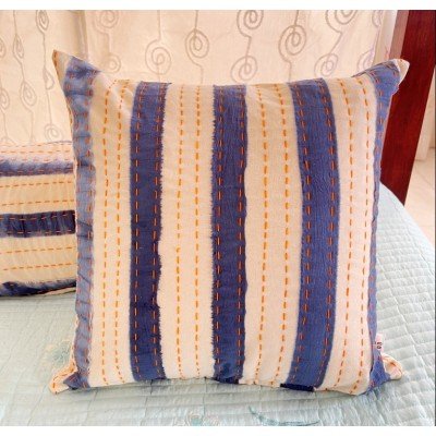 Stripe Vertical Katha Tie n Dye Cushion Stripe Vertical Katha Tie n Dye Cushion
