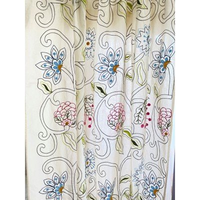 Grape Vine Embroidered Curtain Grape Vine Embroidered Curtain