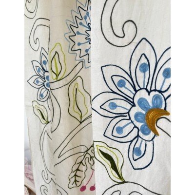 Grape Vine Embroidered Curtain Grape Vine Embroidered Curtain
