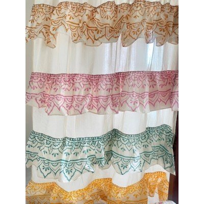 Vivid Frill Mandela Curtain Vivid Frill Mandela Curtain