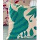 Cyan Bird Embroidered Cushion Cyan Bird Embroidered Cushion