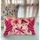Fuchsia Bird Embroidered Cushion Fuchsia Bird Embroidered Cushion