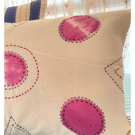 Circle Katha Tie n Dye Rectangle Cushion Circle Katha Tie n Dye Rectangle Cushion