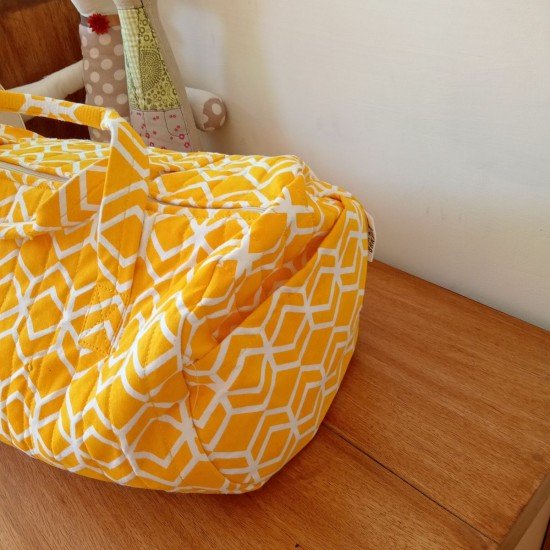 Yellow Diamond Duffle Bag