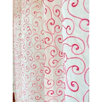 Scribble Blush Embroidery Curtain Scribble Blush Embroidery Curtain