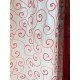 Scribble Blush Embroidery Curtain