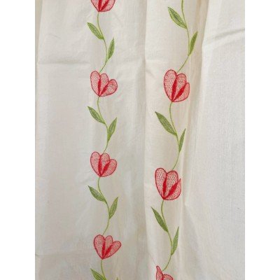Tulip Embroidery Curtain Tulip Embroidery Curtain