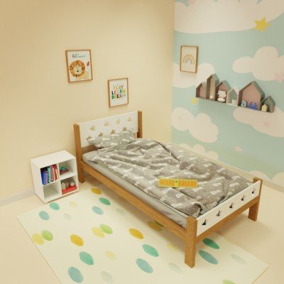 Stars Solid Wood Kids Bed Stars Solid Wood Kids Bed