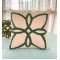 Lotus green Embroidered Cushion 