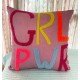 Girl Power Embroidered Cushion 
