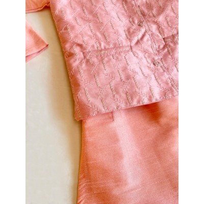 Rosette Art silk Embroidered Kurta Pajama Rosette Art silk Embroidered Kurta Pajama