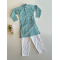 Diamond Blue Printed Kurta Pajama