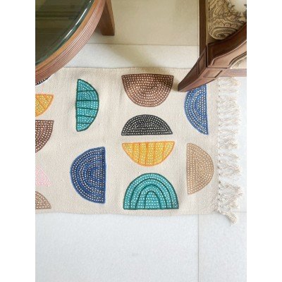 Abstract Semi Circle Rug Abstract Semi Circle Rug